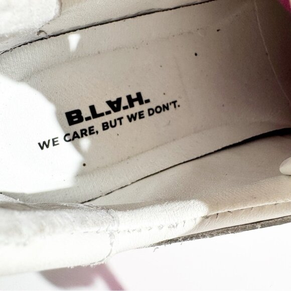 NWT BLAH Jenn Low Sneakers White and Pink Low-Top Sneakers size 9 - Picture 6 of 9